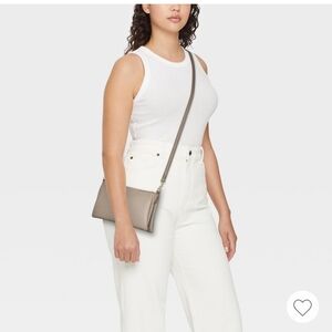 New Target Taupe Crossbody Bag